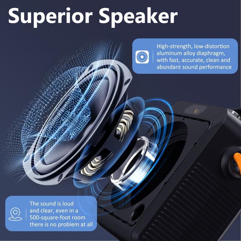 JYX T19-T Karaoke Speaker with 2 Microphones, Karaoke Machine for Adult, Home BT Speaker Karaoke System with RGB Light, Live Streaming Function - 6